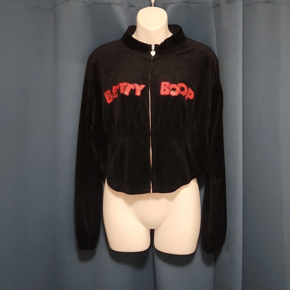 ⚜️Dolls Kill x Betty Boop "Such A Flirty Toon" Zip Up Corset Sweater/Jacket, 1X - Picture 5 of 15